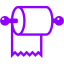 violet toilet paper icon