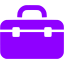 violet tool box icon