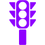 violet traffic semaphore icon