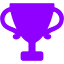 violet trophy icon