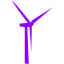 violet windmill icon