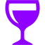 violet wine glass icon