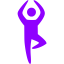 violet yoga icon