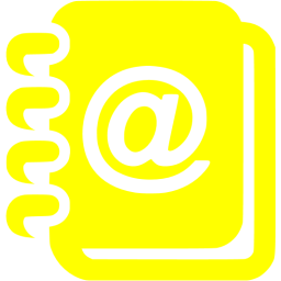 Yellow address book icon - Free yellow book icons