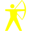 yellow archery icon