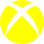 yellow consoles xbox icon