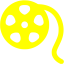 yellow film reel icon