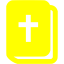 yellow holy bible icon