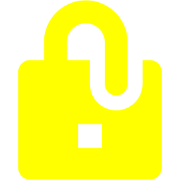 Yellow lock 3 icon - Free yellow lock icons