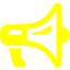 yellow megaphone 2 icon