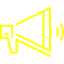 yellow megaphone 3 icon