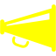 yellow megaphone icon