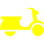 yellow scooter icon