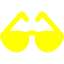 yellow sun glasses icon