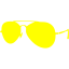 yellow sunglasses icon