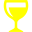 yellow wine glass icon